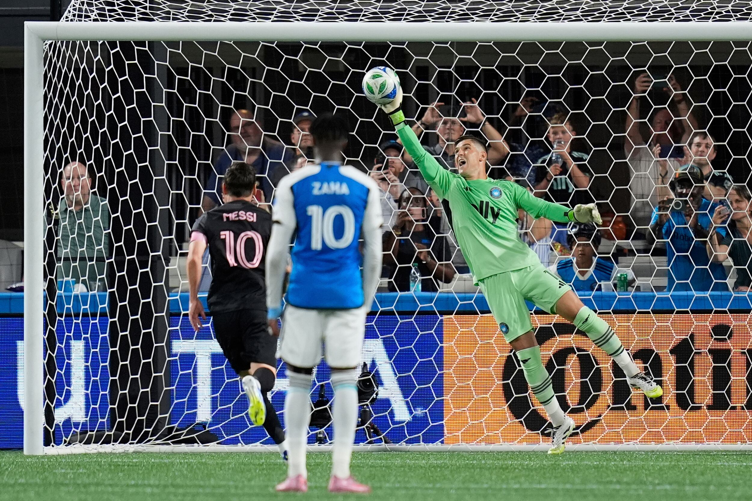 El penal que falló Lionel Messi en la derrota del Inter Miami en Charlotte por la MLS