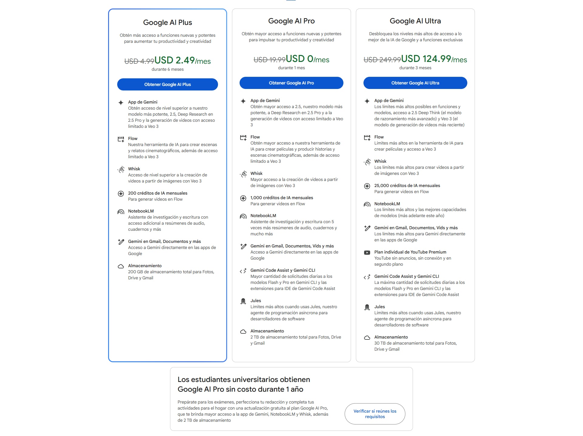 Google AI Plus llega a la Argentina, y los estudiantes universitarios podrán usar Google AI Pro gratis por un año