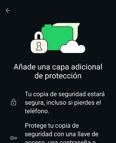 Las copias de seguridad de los chats de WhatsApp ahora están protegidas con claves de acceso