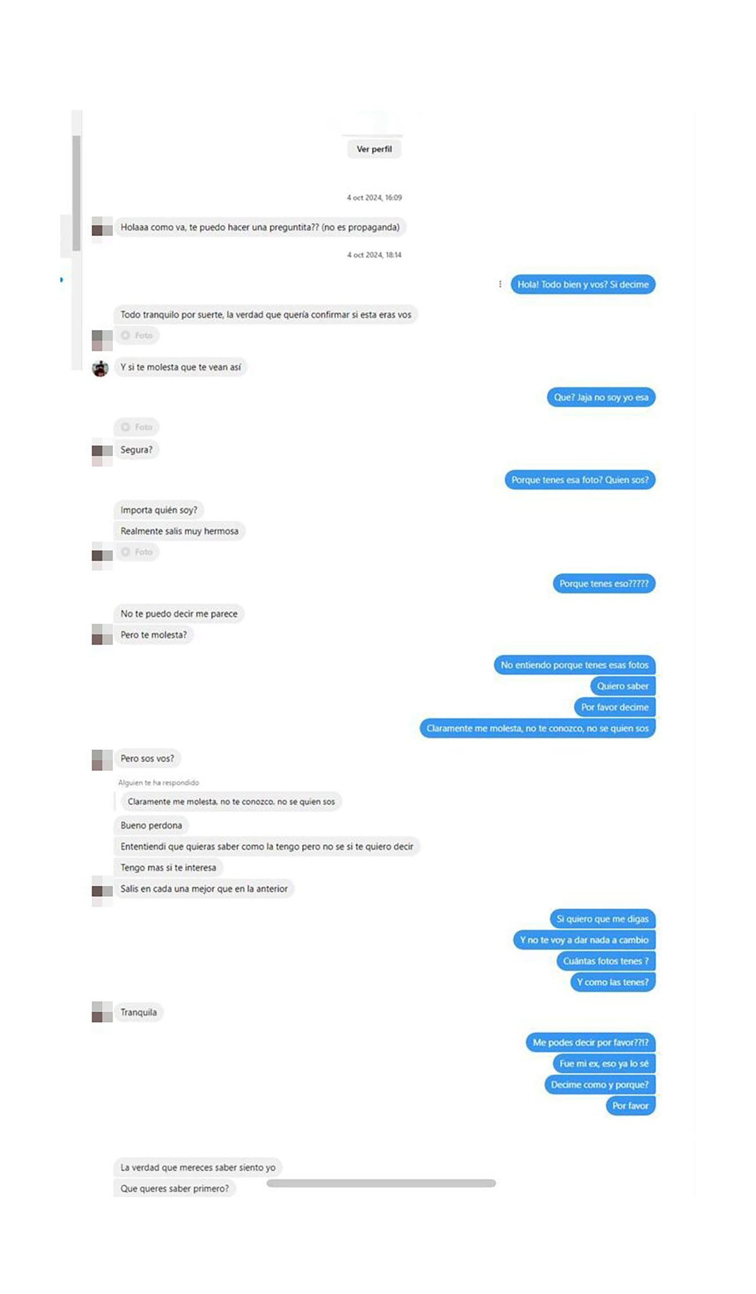 Su ex vendió un video íntimo por $50 mil a un joven que la amenazó con difundirlo: “Me da cosita hacerte esto”