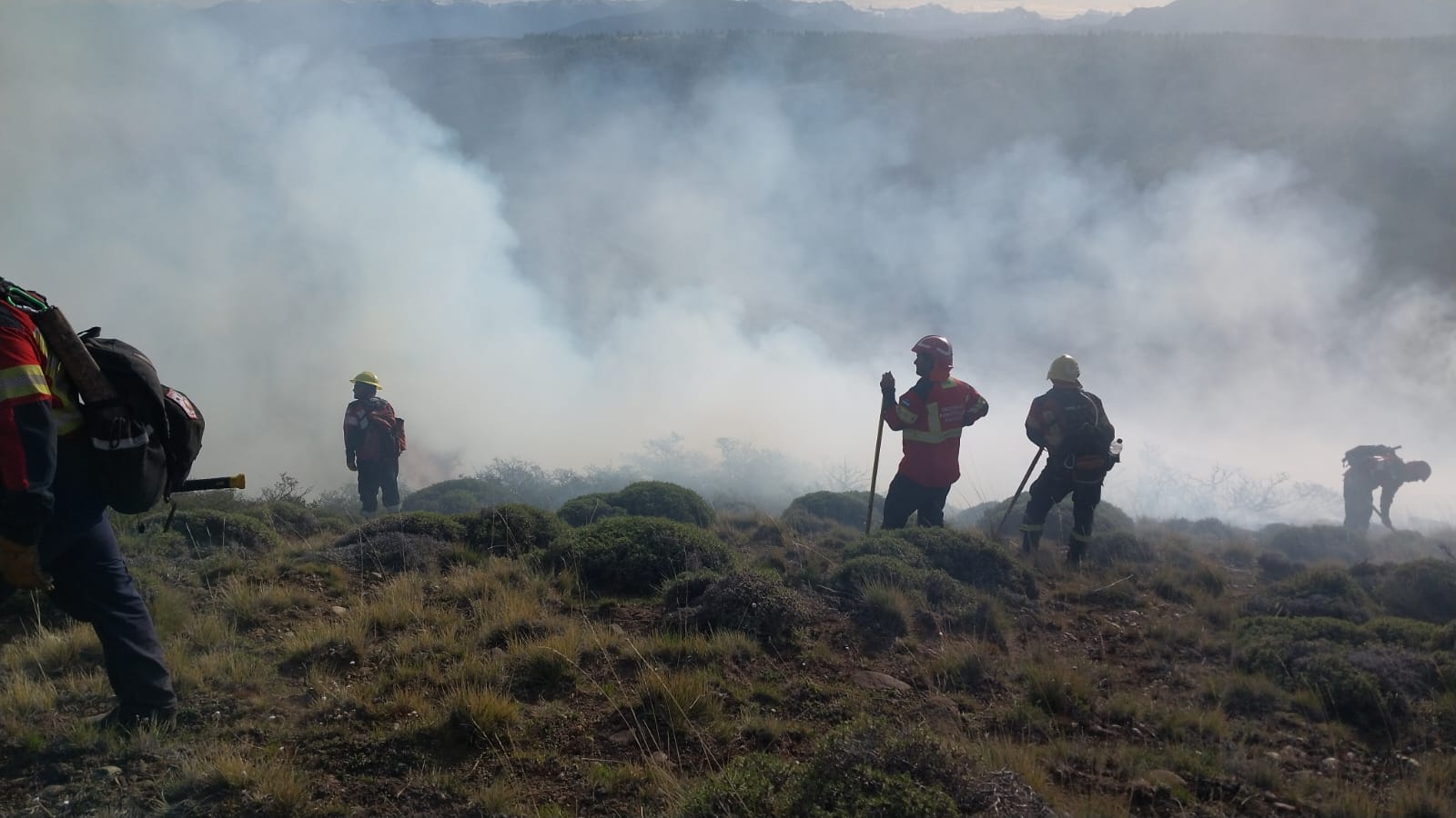Un incendio forestal se inició tras un disparo durante un ejercicio militar y arrasó con varias hectáreas en Chubut