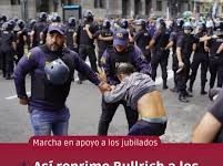 Otro desproporcionado operativo de Bullrich que no puede frenar el reclamo de jubilados