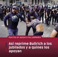 Otro desproporcionado operativo de Bullrich que no puede frenar el reclamo de jubilados