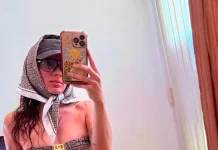 Gimena Accardi posó con una microbikini