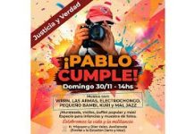 Celebran el cumpleaños del fotógrafo Pablo Grillo con un festival solidario