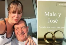 “Male y José, donde sea y como sea, pero contigo…”, dicen las invitaciones que envió Mirra para su boda