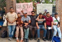 Jujuy Trabajadores se encadenaron a una fábrica del ingenio Ledesma luego de una ola de despidos