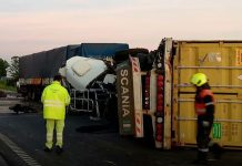Chocaron de frente dos camiones en la Ruta 9: hay un herido leve