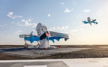 ¡Cuidado! Un drone de delivery de Amazon se enganchó con un cable y dejó una casa sin internet