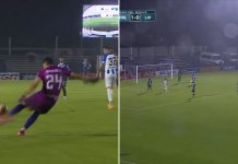 El video del impactante gol de arco a arco de un argentino en el fútbol uruguayo que recorre el mundo