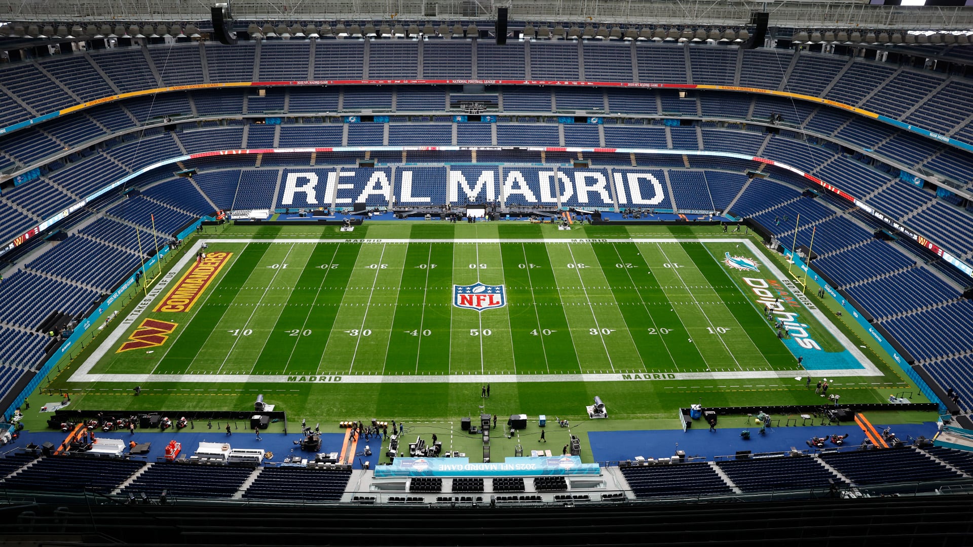 La impactante transformación del estadio del Real Madrid por un partido de la NFL: “El Bernabéu como nunca lo habías visto”