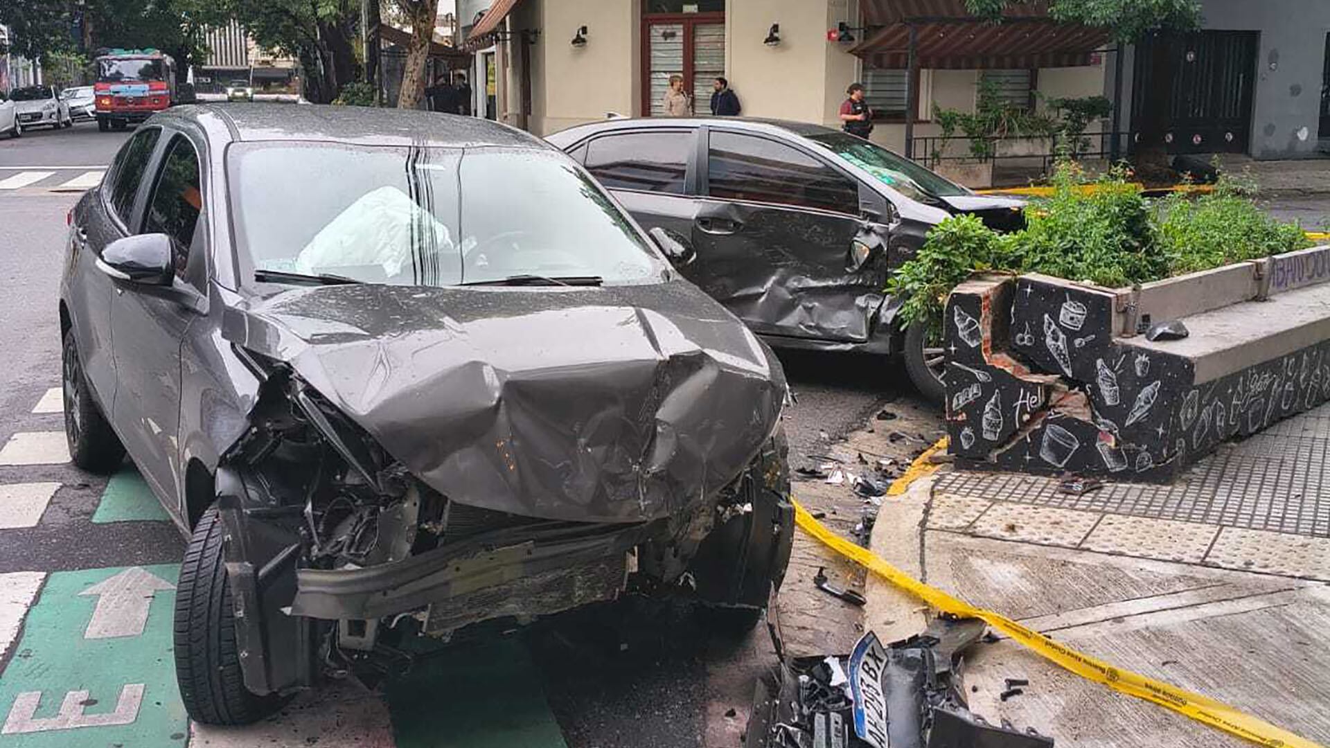 Madrugada de accidentes en la Ciudad de Buenos Aires en medio de la fuerte tormenta