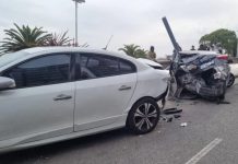 Mar del Plata: un conductor alcoholizado chocó dos autos estacionados y los dejó destrozados