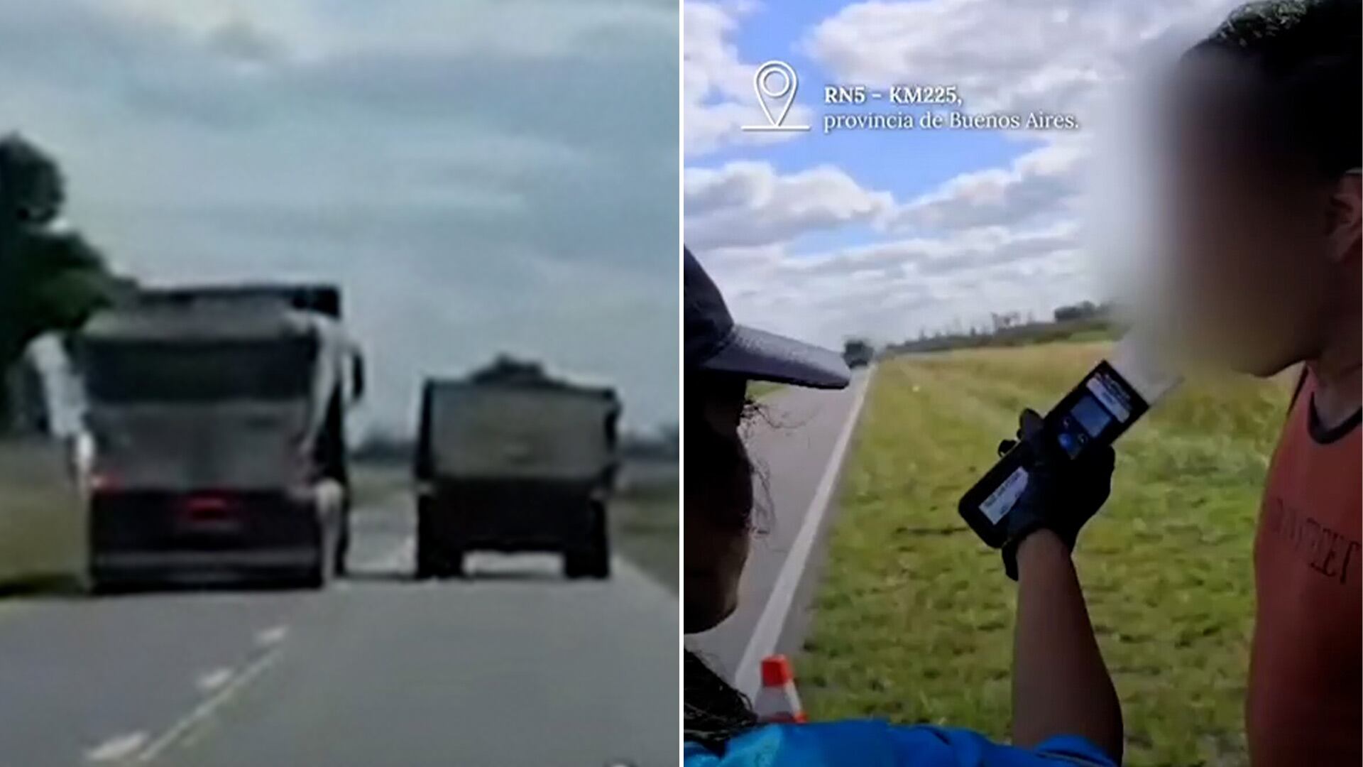 “No me di cuenta”: la insólita excusa de un camionero por un adelantamiento peligroso en la Ruta Nacional 5