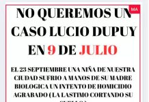 “No queremos otro Lucio Dupuy”: el rezo de un padre y de un pueblo luego de que una mujer quisiera matar a su hija