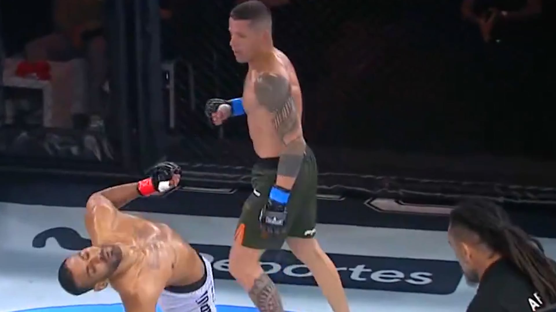 “No vi un mejor nocaut”: la impresionante finalización del argentino Lucas Corbage en MMA que pelea por ser el KO del año