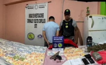 Tucumán Desarticulan una banda armada y secuestran droga, dinero y un arma