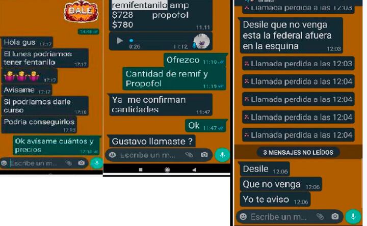 Los chats de los acusados de vender fentanilo ilegal en Argentina: quiénes lo compran