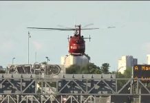 Un violento accidente generó un corte total en la General Paz: un herido fue trasladado en el helicóptero del SAME