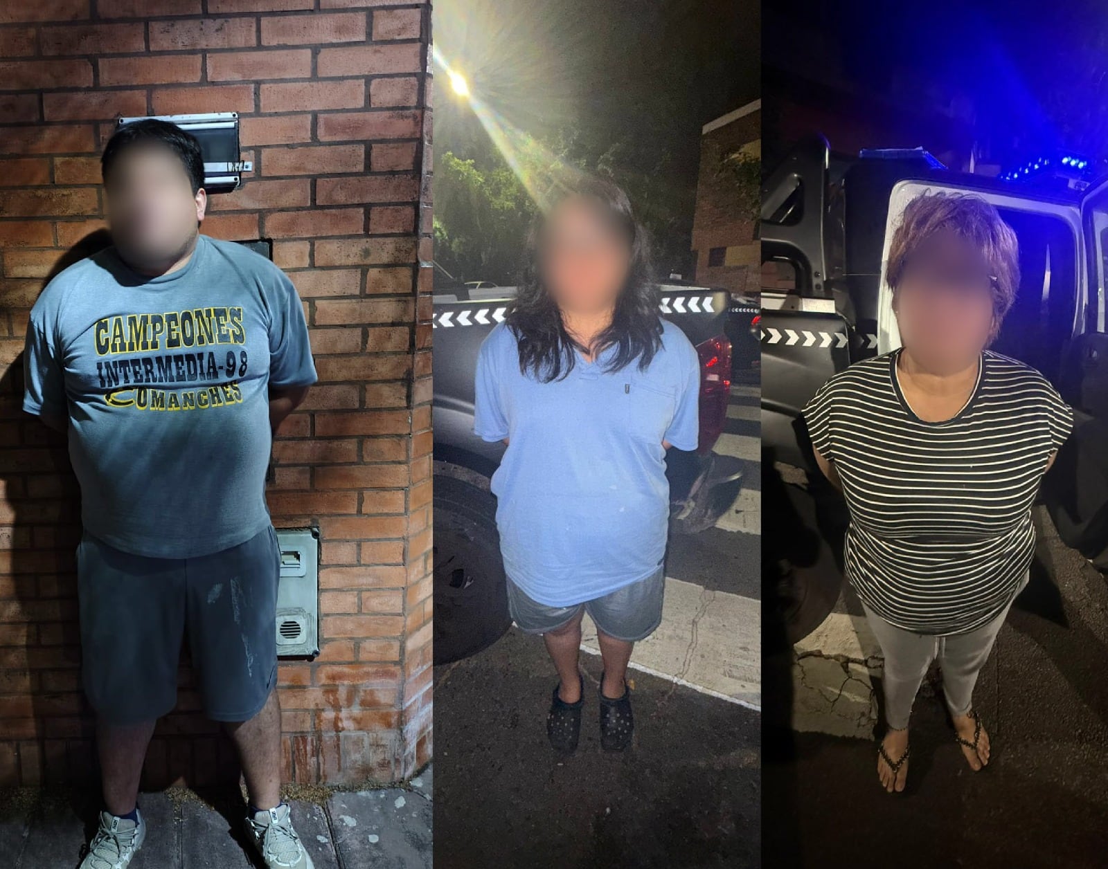 Una familia quiso eludir un control policial y quedó presa por narcomenudeo: tusi, cocaína y marihuana